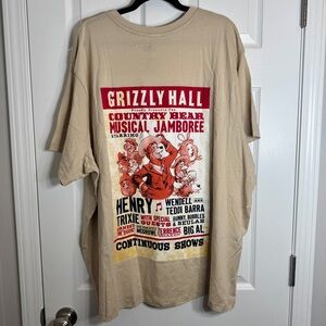 NWT. Country Bear Musical Jamboree Beige T-Shirt 3X